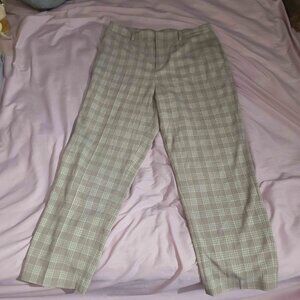Uniqlo Women's Plaid Smart Ankle Pants - XL